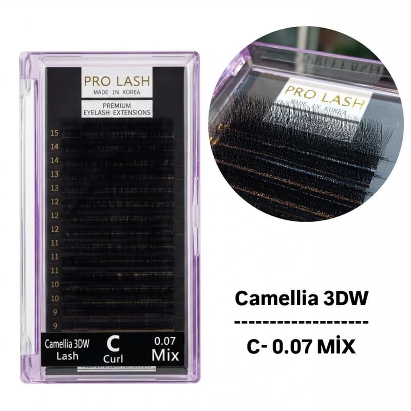 پالت مژه پرولش مدل کاملیا Pro Lash Camellia 3DW C-0.07 Mix