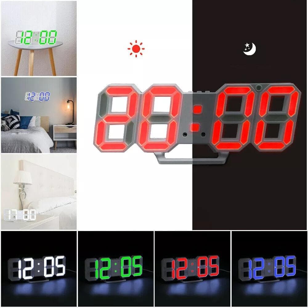 ساعت دیجیتال برقی LED مدل D77 — تصویر ۴