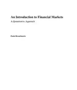 دانلود کتاب An Introduction to Financial Markets. A Quantitative Approach – مقدمه ای بر بازارهای مالی رویکرد کمی