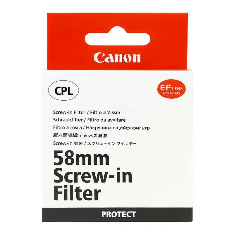 فیلتر لنز پلاریزه سایز 58 میلی‌متری Canon — تصویر ۳