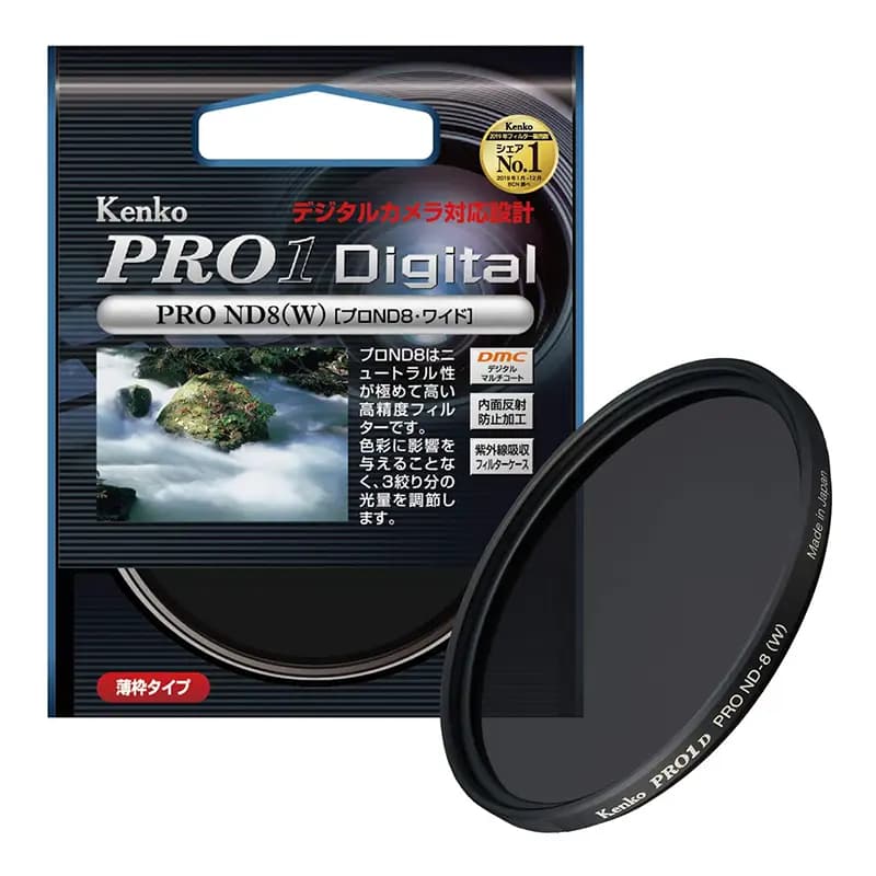 فیلتر لنز ND8 سایز 77 میلی‌متری Kenko مدل PRO1D PRO ND-8 (W) — تصویر ۲