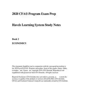 دانلود کتاب 2020 CFA Program Exam Prep Level 1: 2020 CFA Level 1, Book 2: Economics (2020 CFA Level 1…