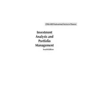 دانلود کتاب Investment analysis and portfolio management – تجزیه و تحلیل سرمایه گذاری و مدیریت پورتفولیو