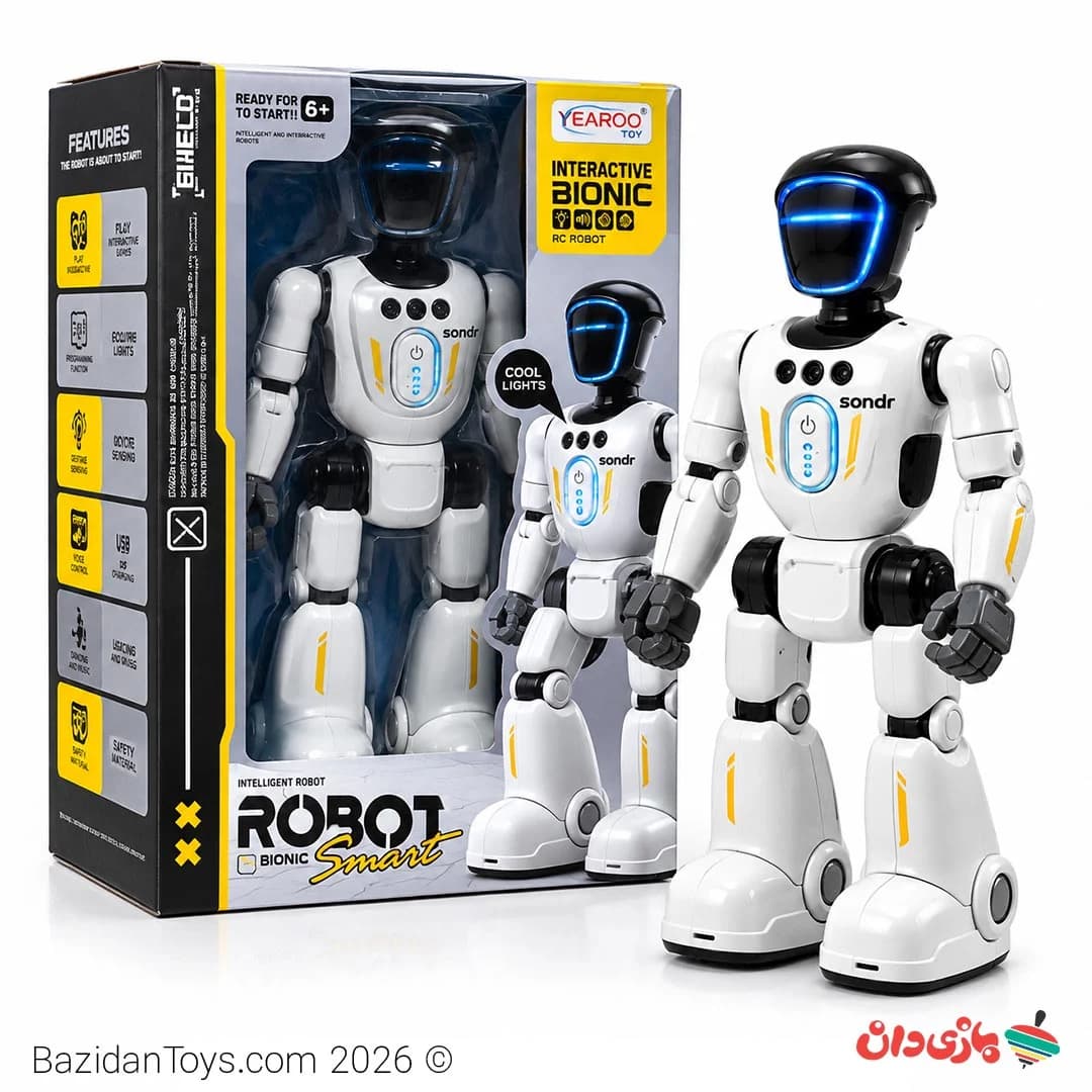 ربات کنترلی هوشمند کودک مدل Bionic Robot چراغ‌دار
