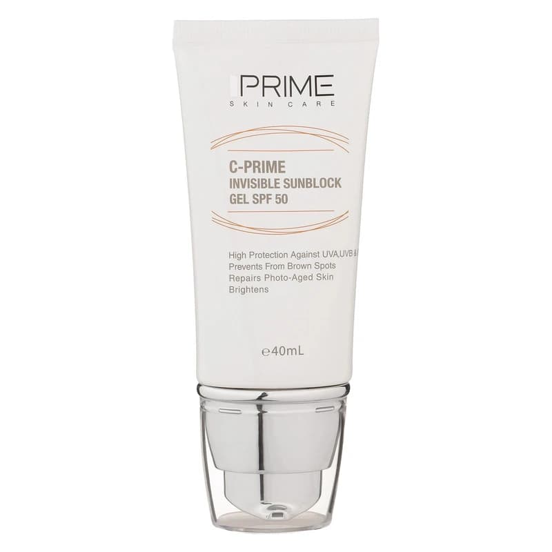 ژل ضد آفتاب بی رنگ پرایم مدل C Prime SPF50 حجم 40 میل