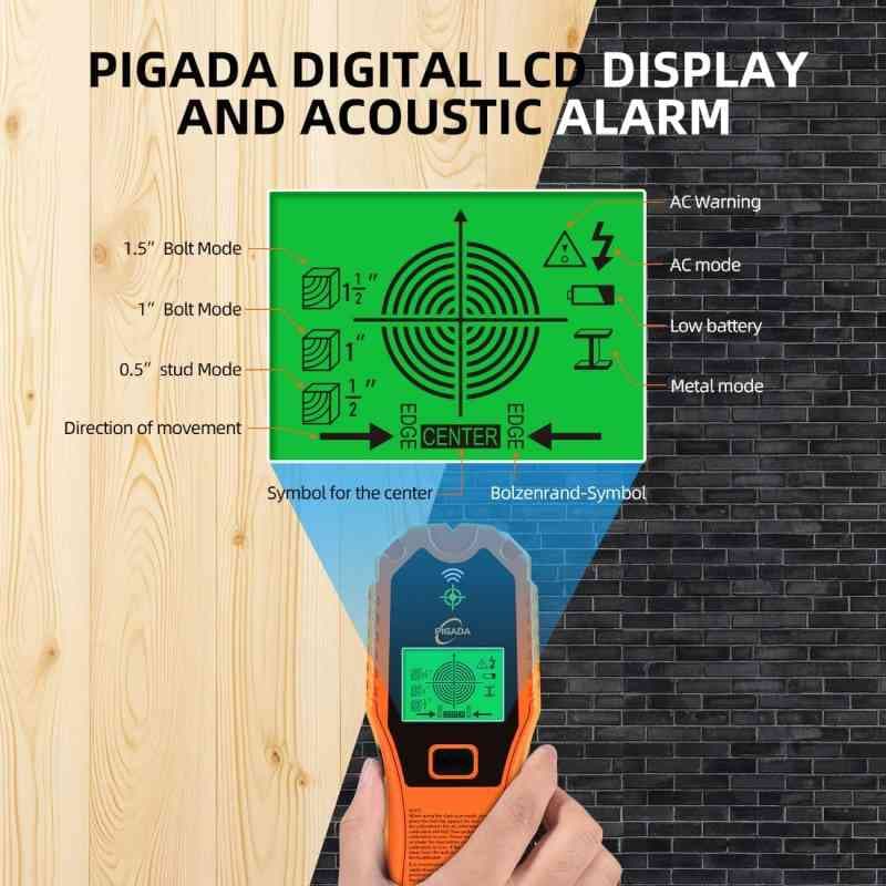 اسکنر دیواری Stud Finder PIGADA پنج کاره — تصویر ۳