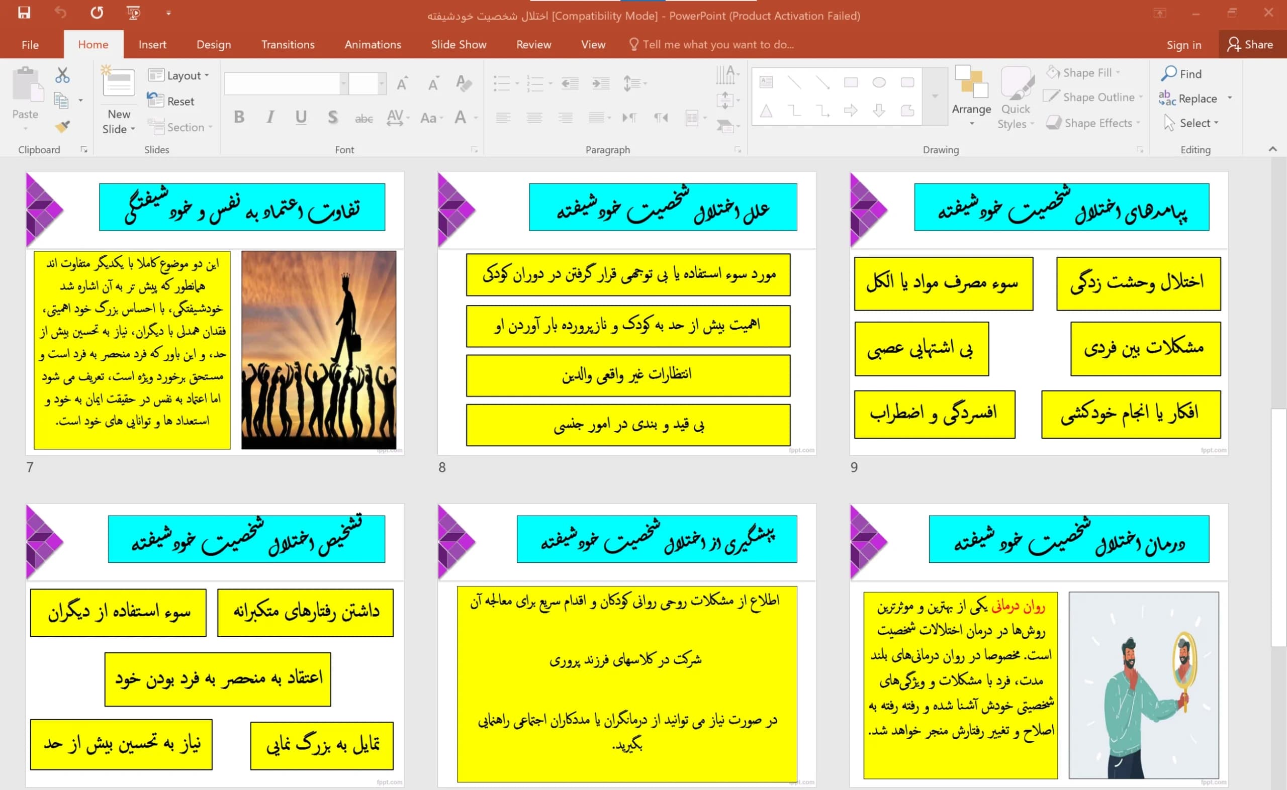 پاورپوینت اختلال شخصیت خودشیفته — تصویر ۴