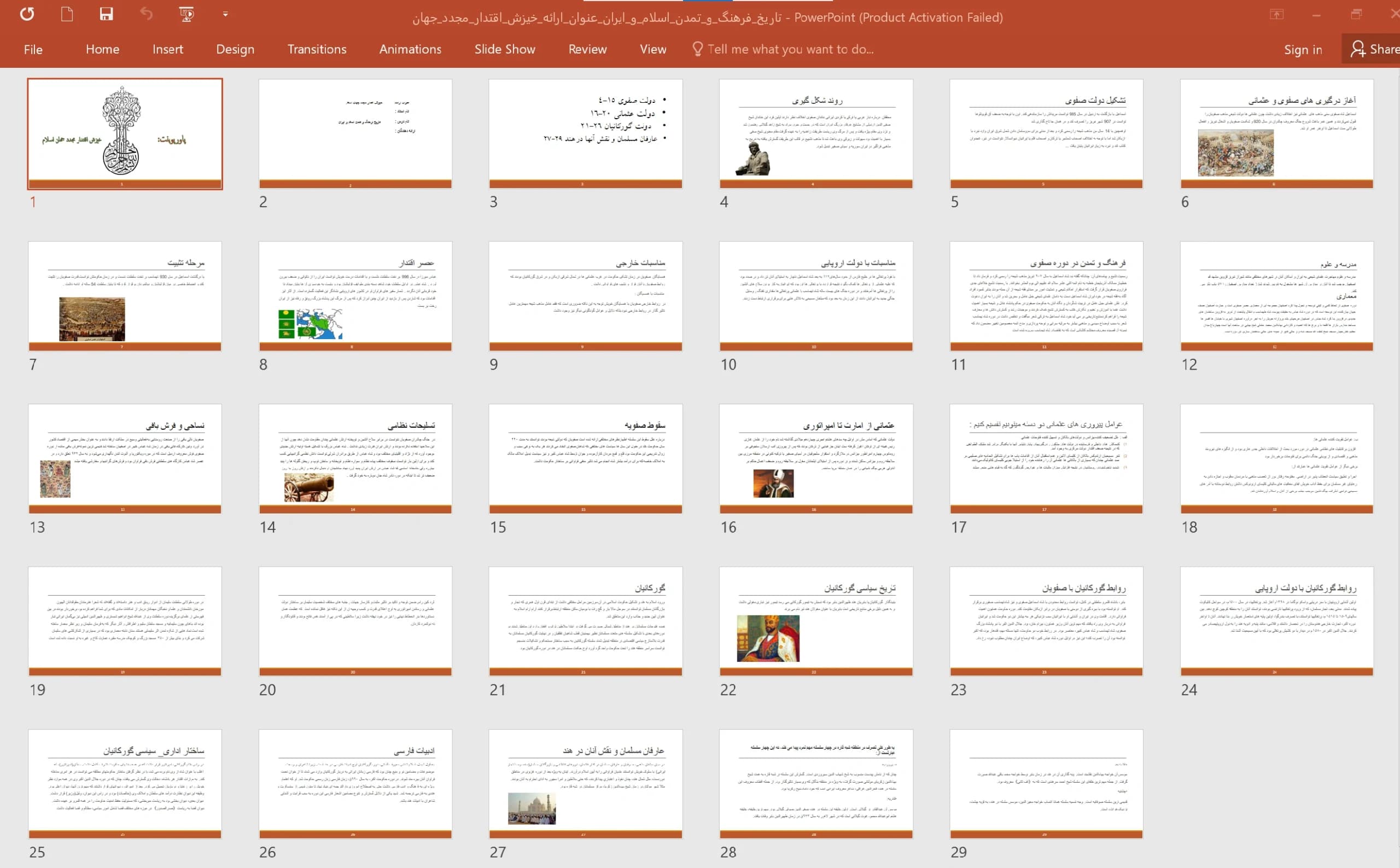 پاورپوینت خیزش اقتدار مجدد جهان اسلام — تصویر ۶