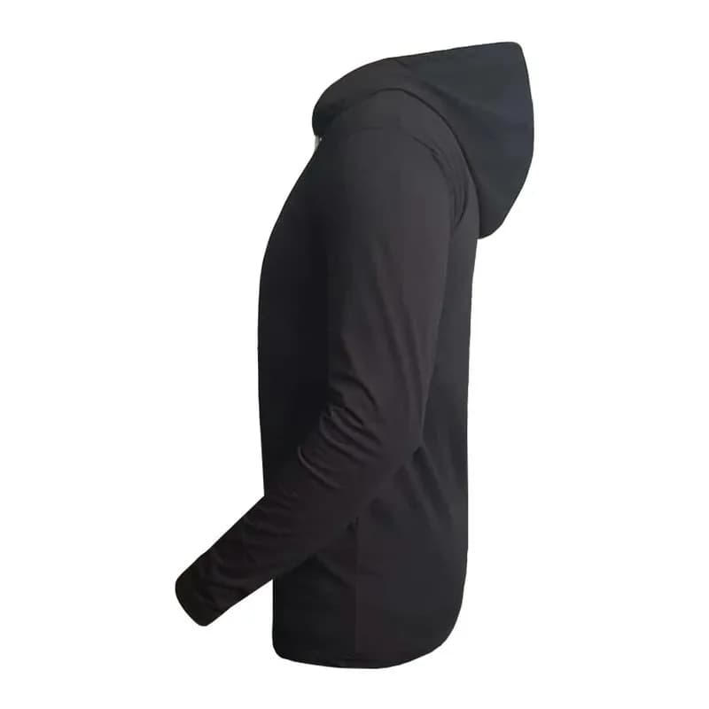 تیشرت آستین بلند مردانه طرح Y3 مدل U4789 کلاه دار نخی اعلا در دو رنگ مشکی و سفید سایز L XL 2XL — تصویر ۴