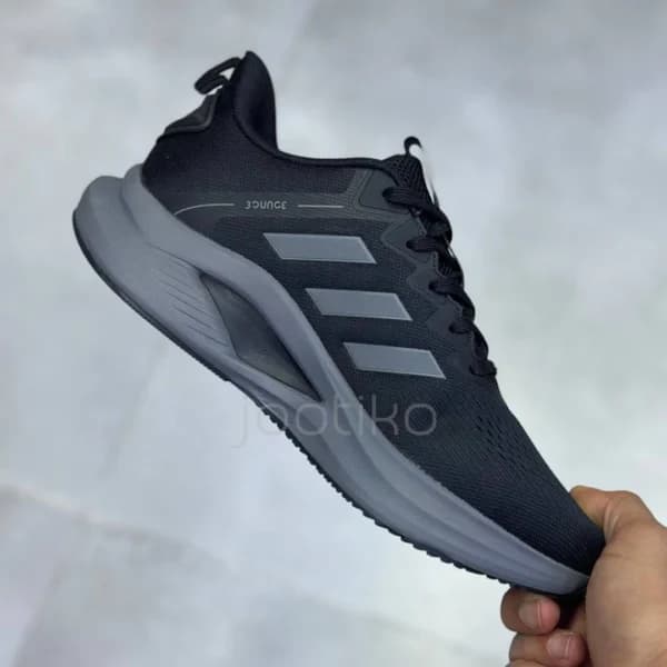 آدیداس ووی بونس مشکی طوسی adidas Voeuy Bounce Black Gray — تصویر ۳
