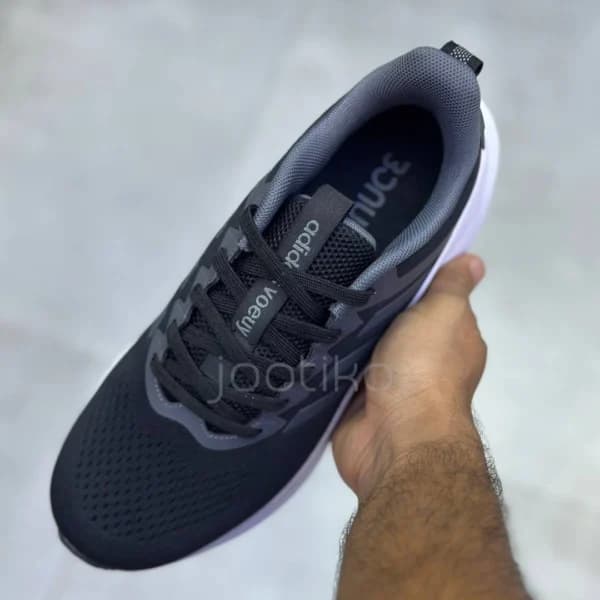 آدیداس ووی بونس مشکی طوسی سفید adidas Voeuy Bounce Black Gray White — تصویر ۲