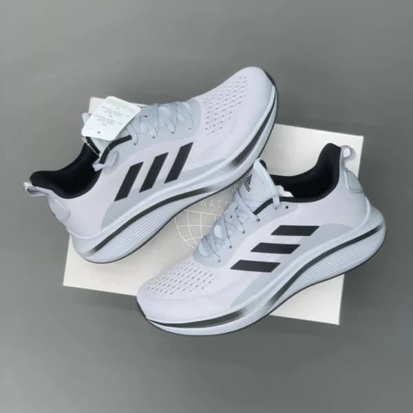 کتونی آدیداس رانینگ طوسی روشن مشکی Adidas Running Light Grey & Black — تصویر ۲