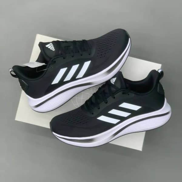 کتونی آدیداس رانینگ مشکی سفید Adidas Running Black & White — تصویر ۲