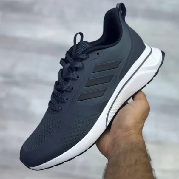 آدیداس کلود فوم طوسی تیره مردانه Adidas Cloudfoam Dark Gray