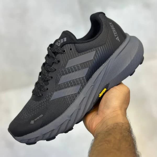 کفش آدیداس ترکس گورتکس مشکی طوسی adidas Terrex Gore-tex Hiking