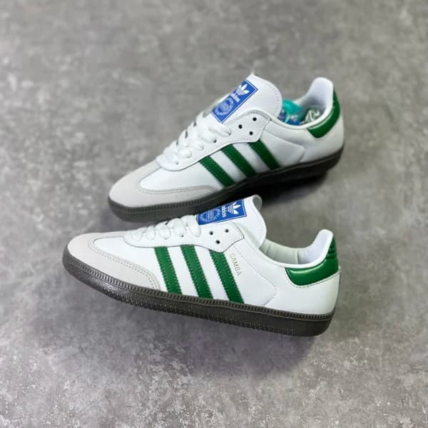 آدیداس سامبا فوتور وایت گرین adidas Samba OG Footwear White Green — تصویر ۳