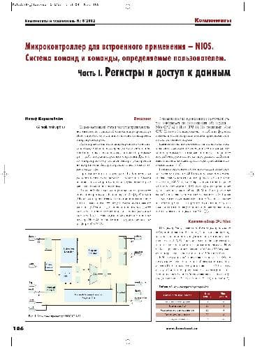 دانلود کتاب Микроконтроллер для встроенного применения – NIOS