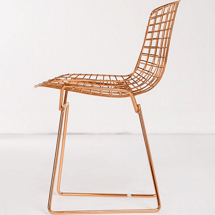 صندلی نظری مدل برتویا – رزگلد و گلد – Bertoia-N103 — تصویر ۶