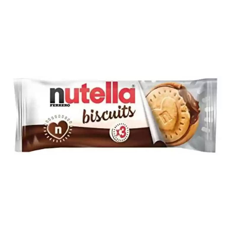 بیسکویت با مغزی کرم شکلاتی نوتلا 3عددی_41.4گرم nutella