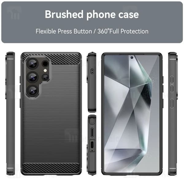 قاب فیبر کربنی سامسونگ Samsung Galaxy S25 Ultra Rugged Armor Fiber Carbon — تصویر ۳