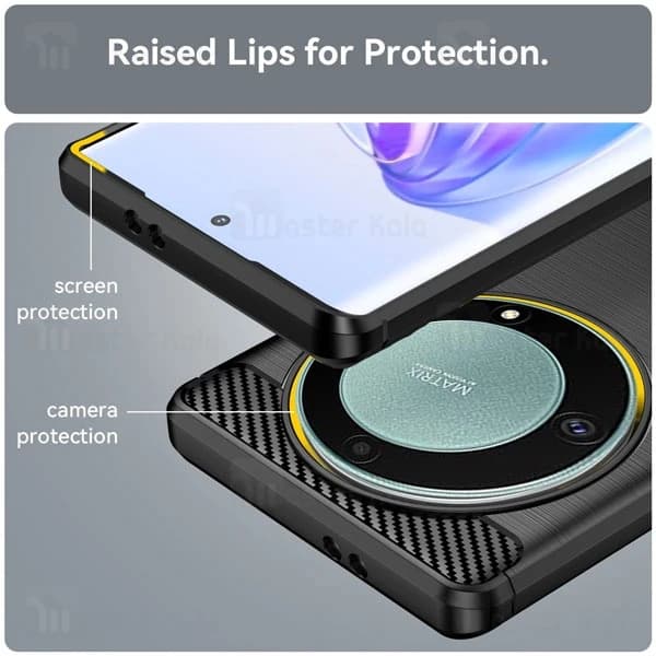 قاب فیبر کربنی Honor Magic5 Lite Rugged Armor Fiber Carbon — تصویر ۵