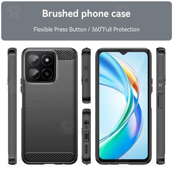قاب فیبر کربنی هانر Honor X5b Rugged Armor Fiber Carbon — تصویر ۲