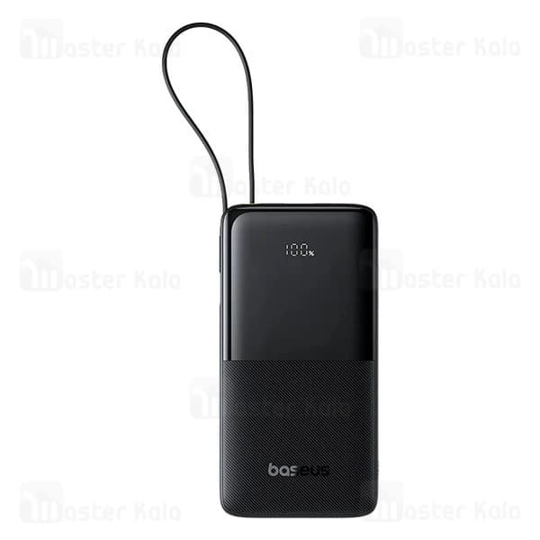 پاوربانک 10000 بیسوس Baseus Bipow 2 P10077101113 توان 20 وات همراه با کابل Type C متصل — تصویر ۲
