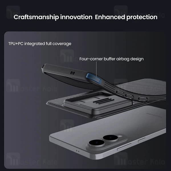 قاب محافظ نیلکین سامسونگ Samsung Galaxy S25 Edge Nillkin CamShield Pro Case دارای محافظ دوربین — تصویر ۵