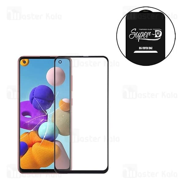 گلس تمام صفحه تمام چسب Samsung Galaxy A21S Super D Mietubl Glass