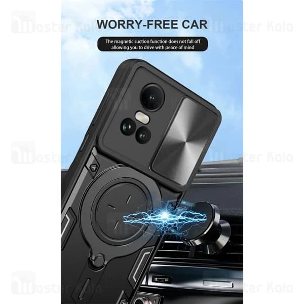 قاب ضد ضربه مگنتی اوپو Oppo Reno 10 5G / Reno 10 Pro Magnetic Support Case دارای محافظ دوربین — تصویر ۳