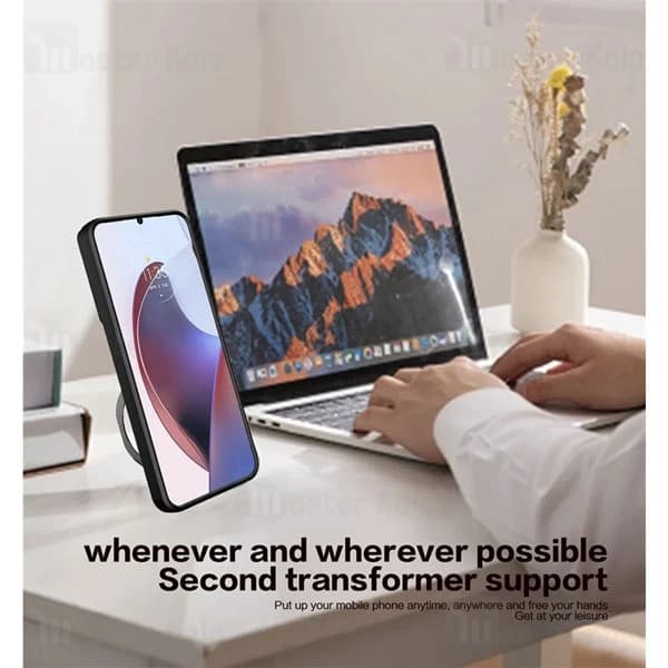 قاب ضد ضربه مگنتی اوپو Oppo Reno 10 5G / Reno 10 Pro Magnetic Support Case دارای محافظ دوربین — تصویر ۵