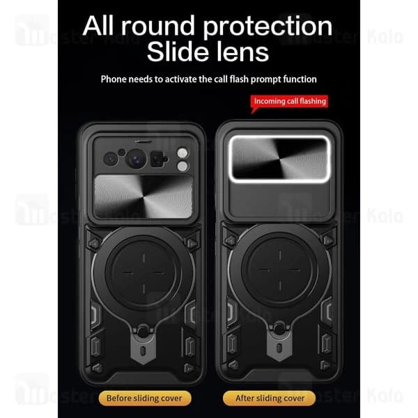 قاب ضد ضربه مگنتی گوگل Google Pixel 8 Pro Magnetic Support Case دارای محافظ دوربین — تصویر ۷