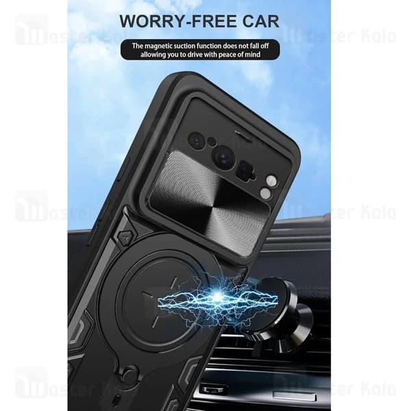 قاب ضد ضربه مگنتی گوگل Google Pixel 8 Pro Magnetic Support Case دارای محافظ دوربین — تصویر ۴