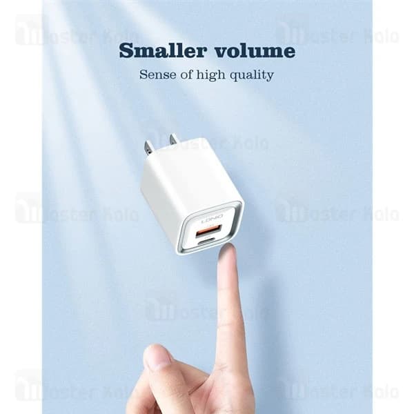 شارژر دیواری الدینیو Ldnio A2318C توان 20 وات همراه با کابل — تصویر ۷