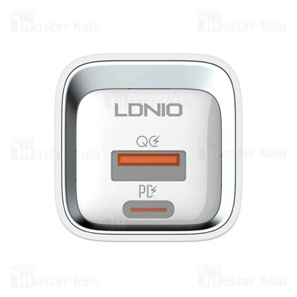 شارژر دیواری الدینیو Ldnio A2318C توان 20 وات همراه با کابل — تصویر ۴