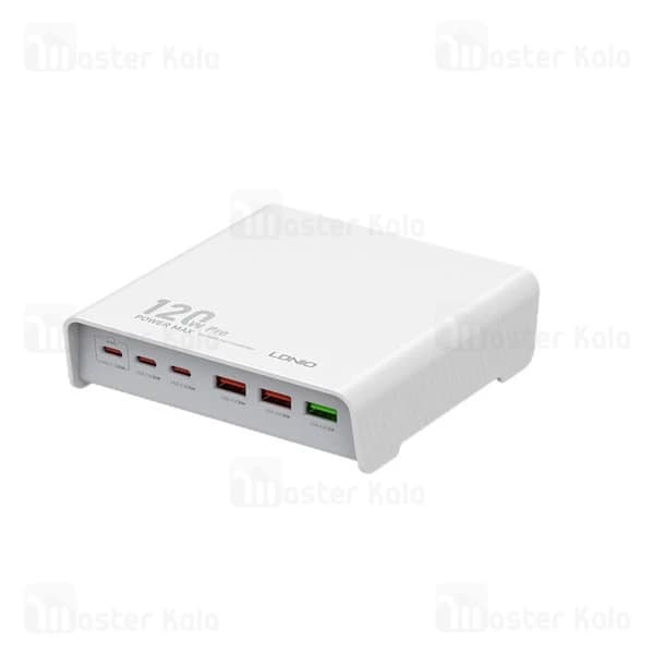 هاب شارژر 6 پورت الدینیو LDNIO Q605 توان 120 وات — تصویر ۲