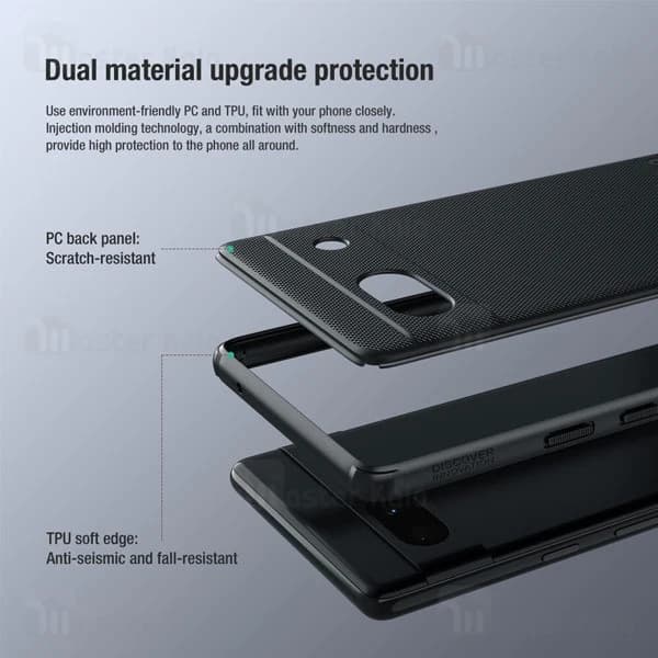 قاب محافظ نیلکین گوگل Google Pixel 7A Nillkin Frosted Shield Pro — تصویر ۴