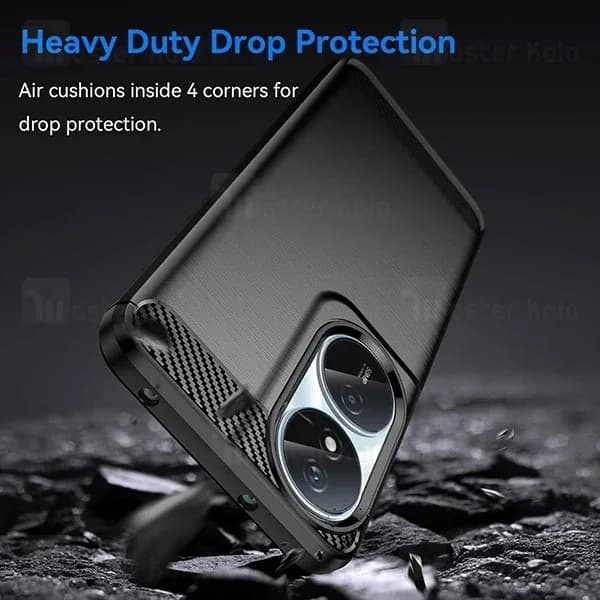 قاب فیبر کربنی هانر Honor X7b / Play 50 Plus Rugged Armor Fiber Carbon — تصویر ۴