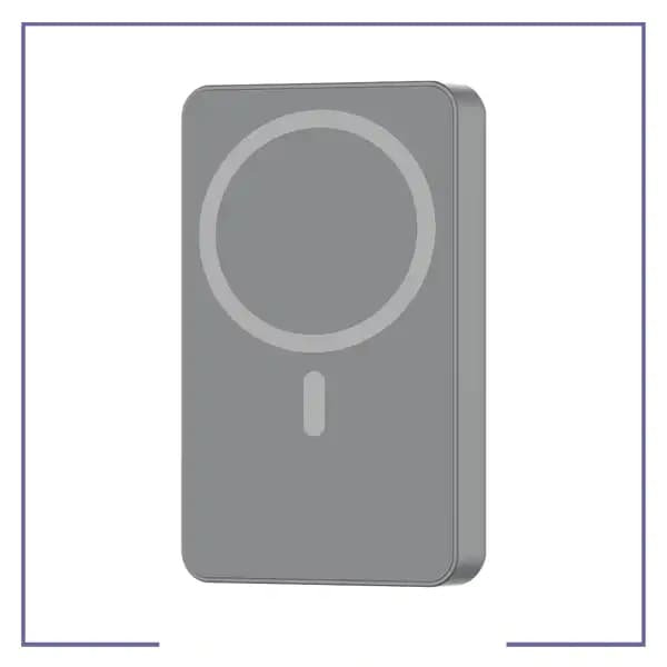 پاوربانک مگ سیف 10000 پاورولوژی Powerology Magsafe Aluminum Power Bank PPBCHA34 – dessert titanium — تصویر ۶