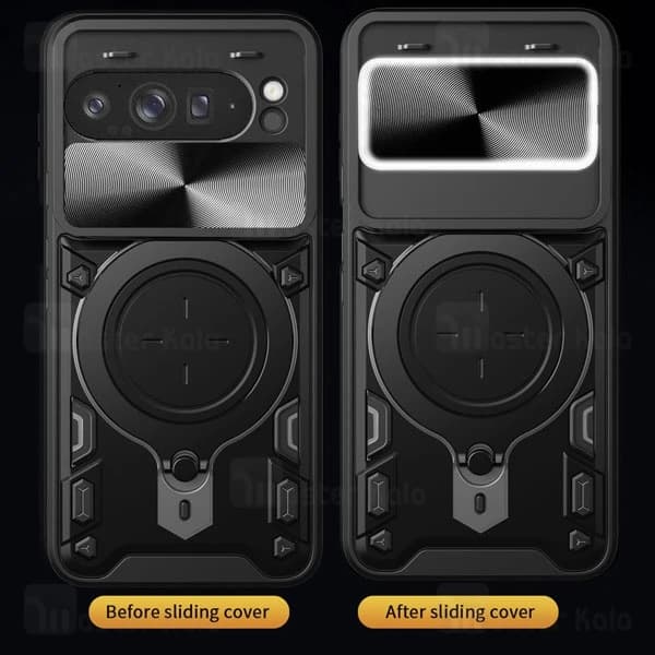 قاب ضد ضربه مگنتی گوگل Google Pixel 9 Pro XL Magnetic Support Case دارای محافظ دوربین — تصویر ۴