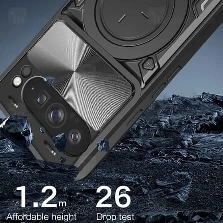 قاب ضد ضربه مگنتی گوگل Google Pixel 9 Pro XL Magnetic Support Case دارای محافظ دوربین — تصویر ۵