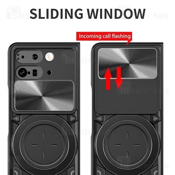 قاب ضد ضربه مگنتی گوگل Google Pixel 9 Pro Fold Magnetic Support Case دارای محافظ دوربین — تصویر ۳