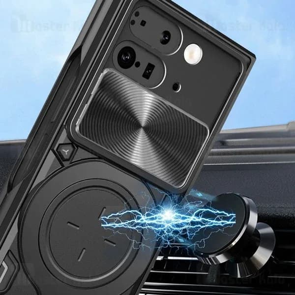 قاب ضد ضربه مگنتی گوگل Google Pixel 9 Pro Fold Magnetic Support Case دارای محافظ دوربین — تصویر ۴