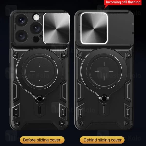 قاب ضد ضربه مگنتی Apple iPhone 16 Pro Magnetic Support Case دارای محافظ دوربین — تصویر ۷