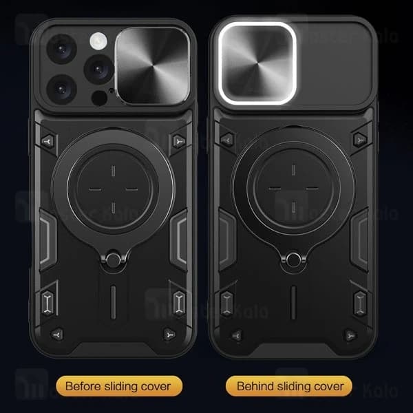 قاب ضد ضربه مگنتی Apple iPhone 16 Pro Max Magnetic Support Case دارای محافظ دوربین — تصویر ۵