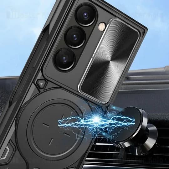 قاب ضد ضربه مگنتی سامسونگ Samsung Galaxy Z Fold6 Magnetic Support Case دارای محافظ دوربین — تصویر ۴