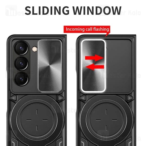 قاب ضد ضربه مگنتی سامسونگ Samsung Galaxy Z Fold6 Magnetic Support Case دارای محافظ دوربین — تصویر ۳