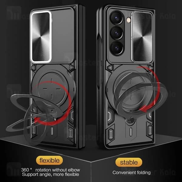 قاب ضد ضربه مگنتی سامسونگ Samsung Galaxy Z Fold6 Magnetic Support Case دارای محافظ دوربین — تصویر ۵