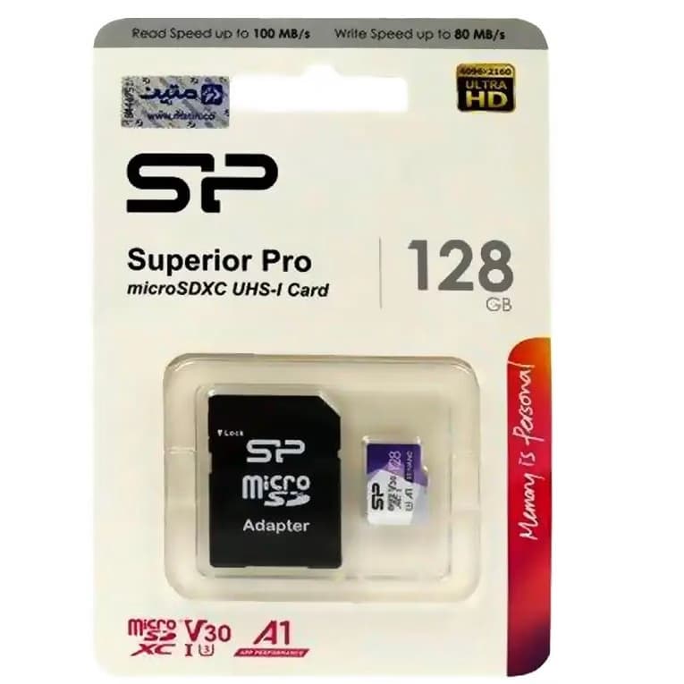 کارت حافظه SDHC سیلیکون پاور مدل Superior Pro به ظرفیت 128 گیگ