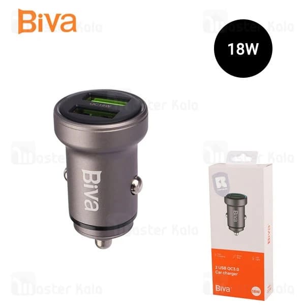 شارژر فندکی بیوا Biva CC-34 USB QC3.0 Car Charger توان 18 وات